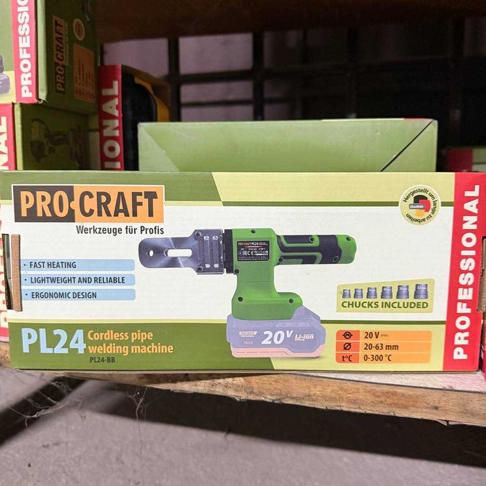 Акумуляторний паяльник Procraft PL24 20В 280Вт до 340°C 6 насадок