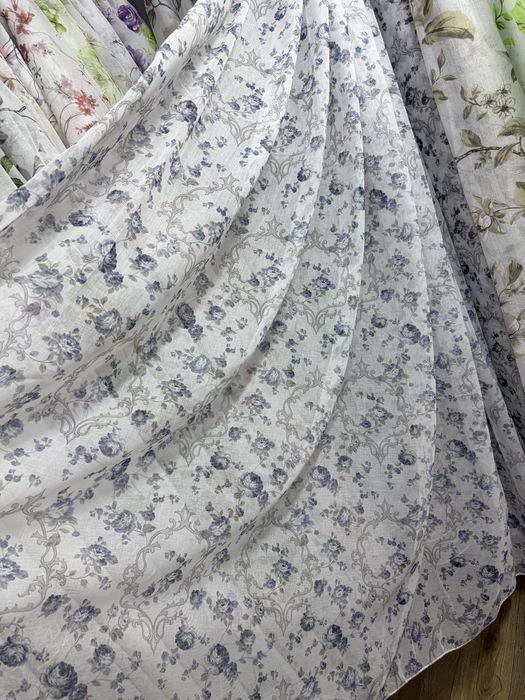 Тюль батист тюлі штори бамбук льон штори мікровелюр блекаут пошив