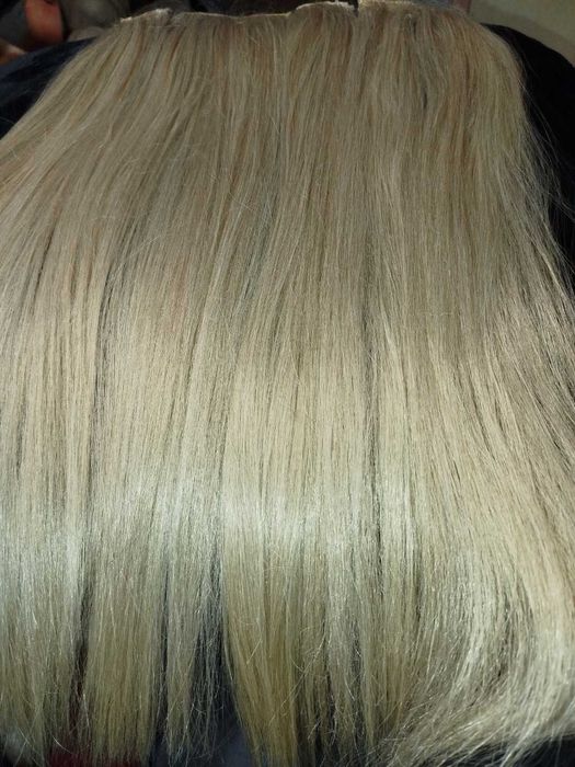 Волоси блонд для нарошуваня збільшеня об'єму та густоти, треси, пряді