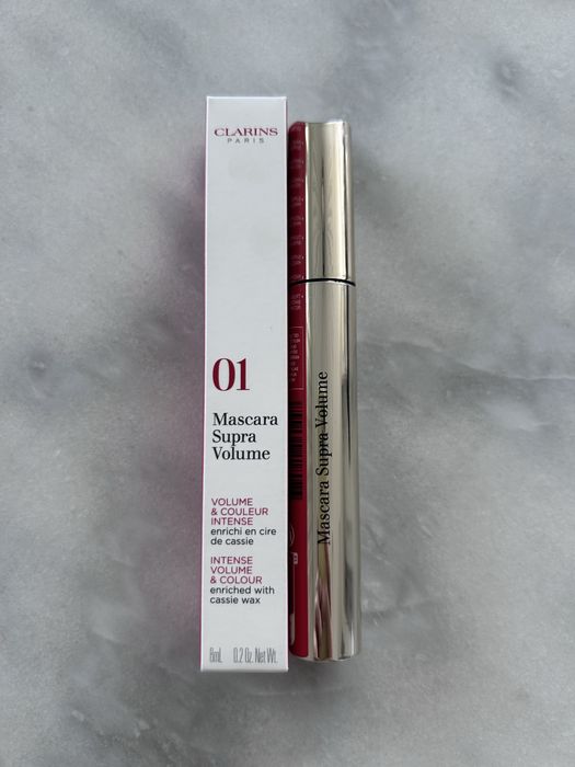 Clarins Supra Volume Mascara 01 pogrubiająca pielęgnująca tusz do rzęs