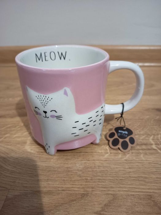 Empik Gifts Kubek stąpający Kot, 470 ml