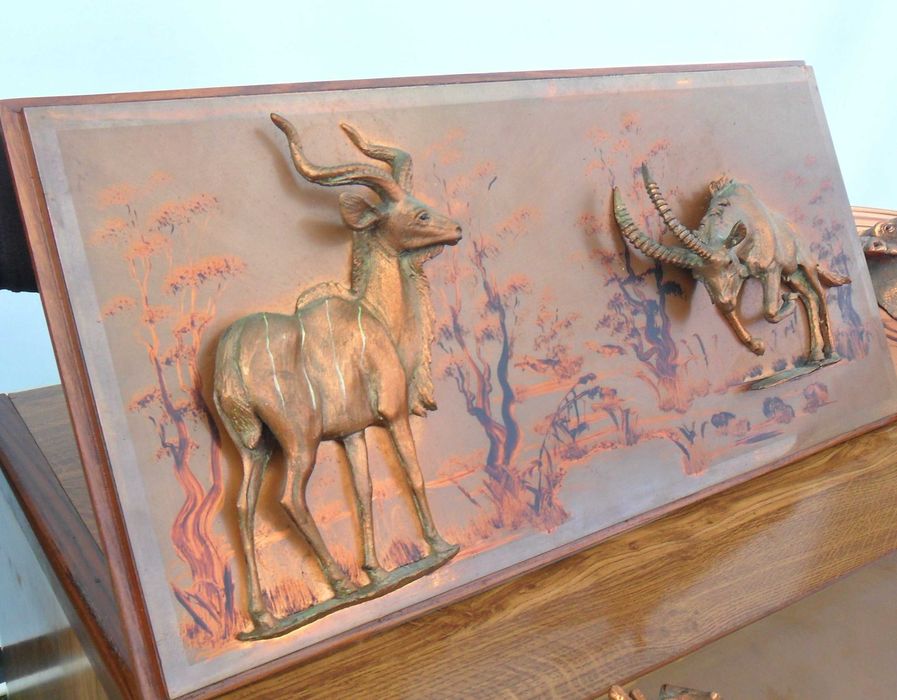 Quadros grandes em cobre - relevo - diversos