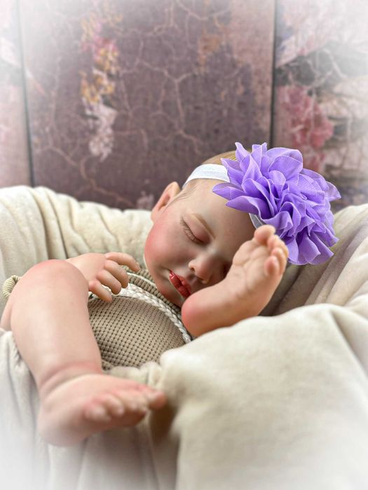 PROMOCJA ! Lalka TYP REBORN Dziewczynka Wodoodporna Zamknięte Oczy