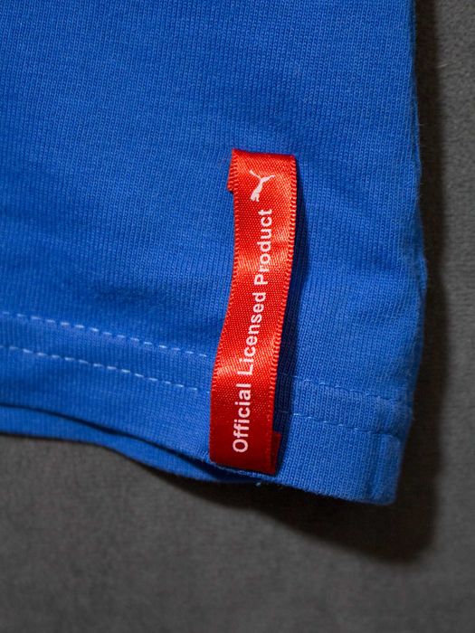 Niebieska chabrowa koszulka tshirt damski Puma S