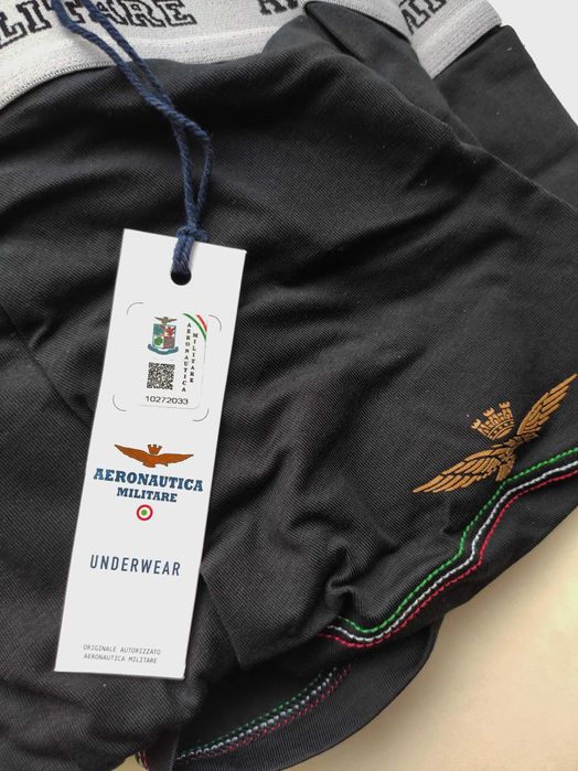Боксерки Aeronautica Militare 2-pack розмір XL чорні або темно-сині
