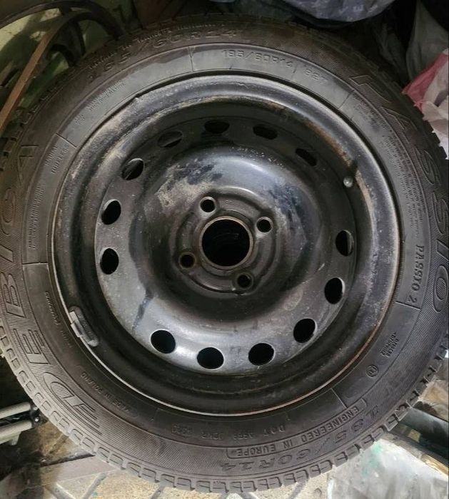 Комплект літніх коліс R14 на Daewoo Lanos (гума + диски)