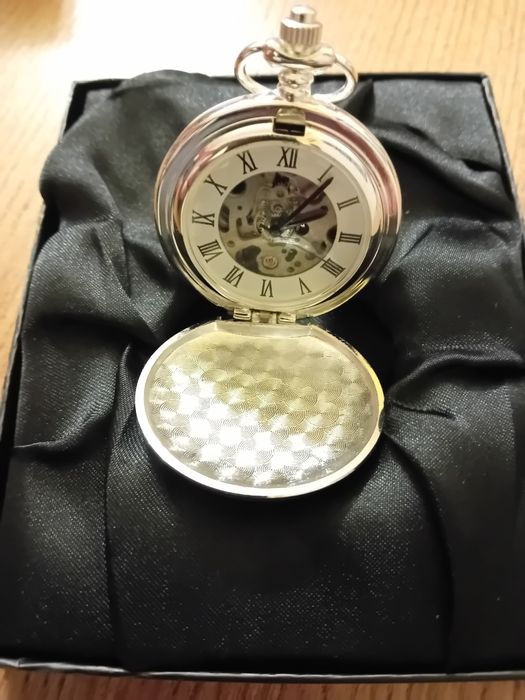 Relogio de corda, colecção  prateado