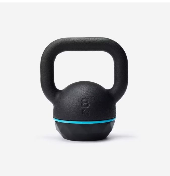 Dois Halteres Kettlebell de Musculação  8 kg