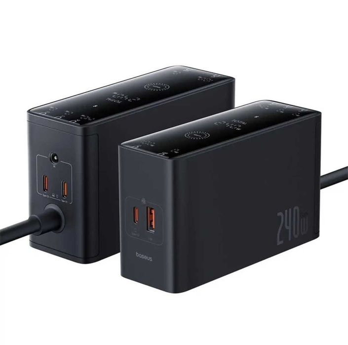 Зарядний пристрій Baseus Digital GaN Desktop Fast Charger  240w