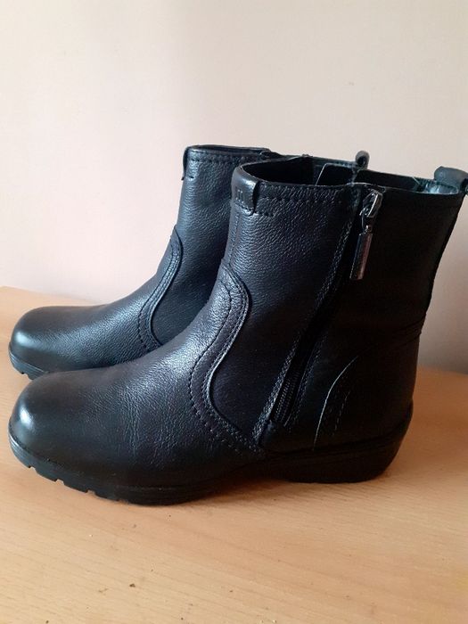 Skórzane botki damskie