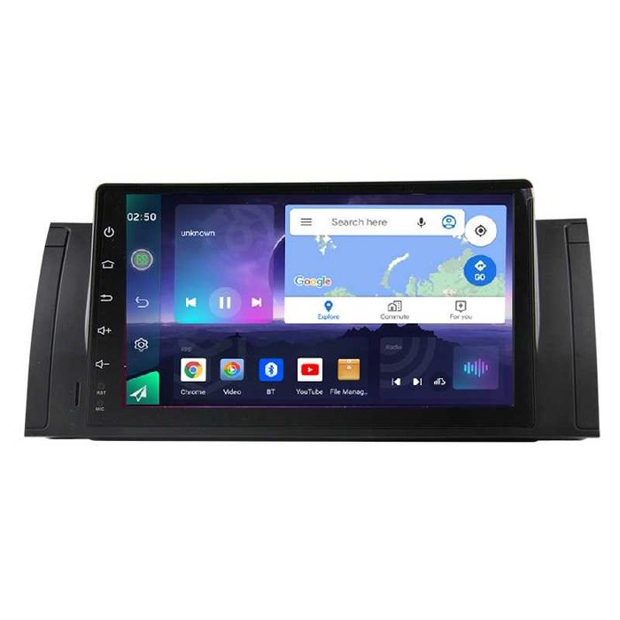 CarPlay Android Auto Bluetooth YouTube Radio FM RDS DAB+ Opcja Android WiFi 4G GPS Nawigacja USB BMW E39 E53 BOSE
