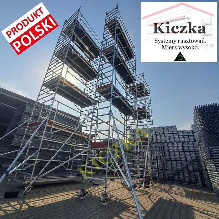 RUSZTOWANIA PRZEJEZDNE Jezdne Rusztowanie ALUMINIOWE do 13m- Hurtownia