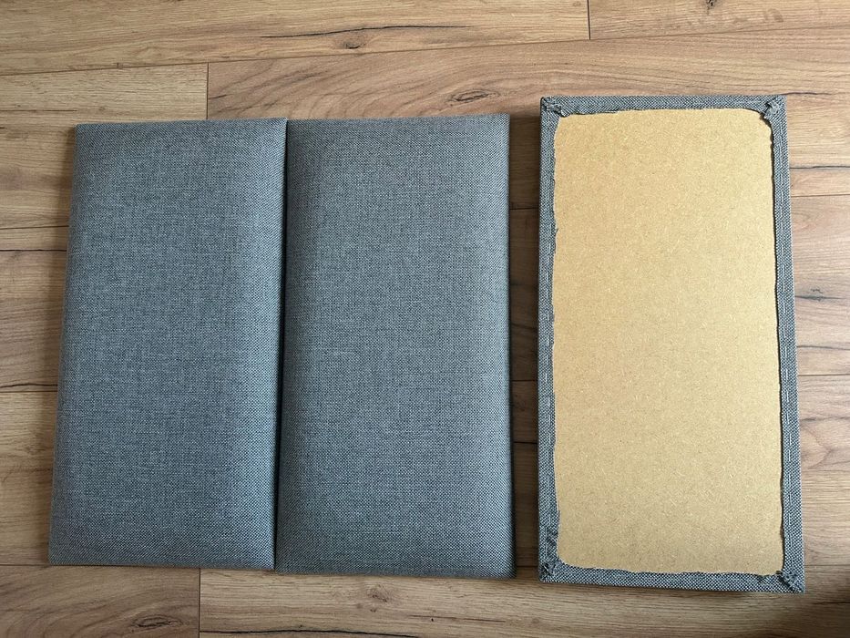 Panel tapicerowany szary x3