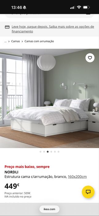 Cama ikea Nordli 160x200