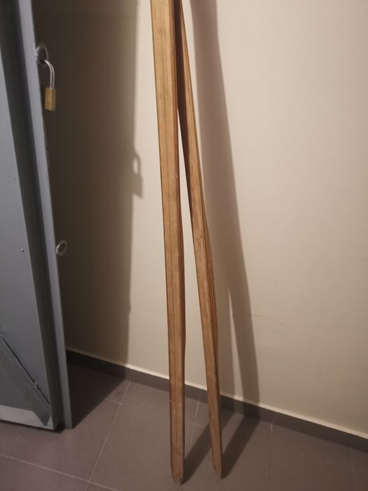 Drewniane, kolekcjonerskie narty biegowe USSR