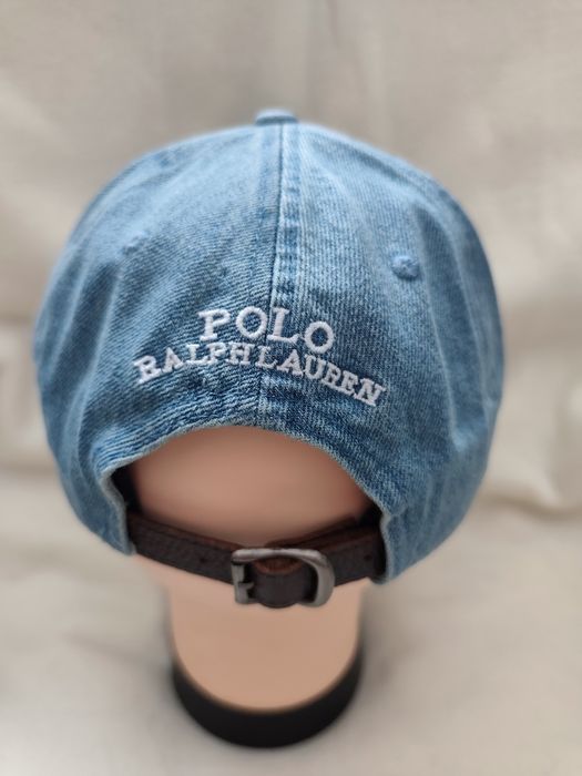 Czapka damska z daszkiem Polo Ralph Lauren Bear. Nowa. Jasny jeans