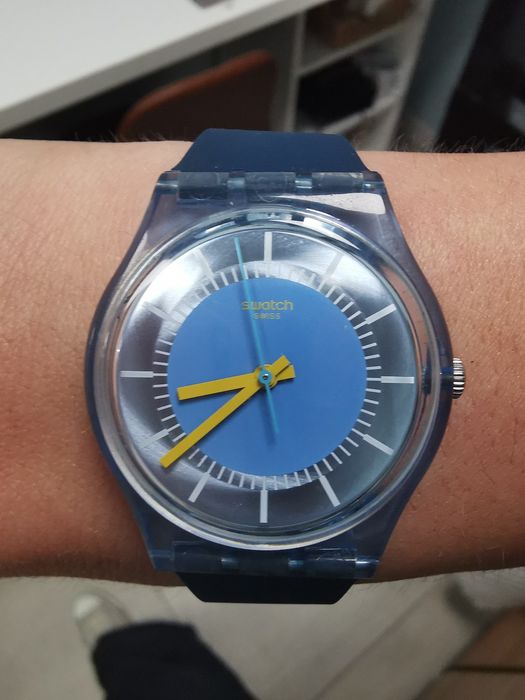 Zegarek swatch gent błękitny granatowy unisex