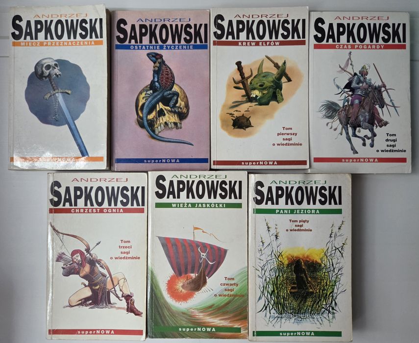 Wiedźmin Pierwsze Wydanie 1-7 Andrzej Sapkowski