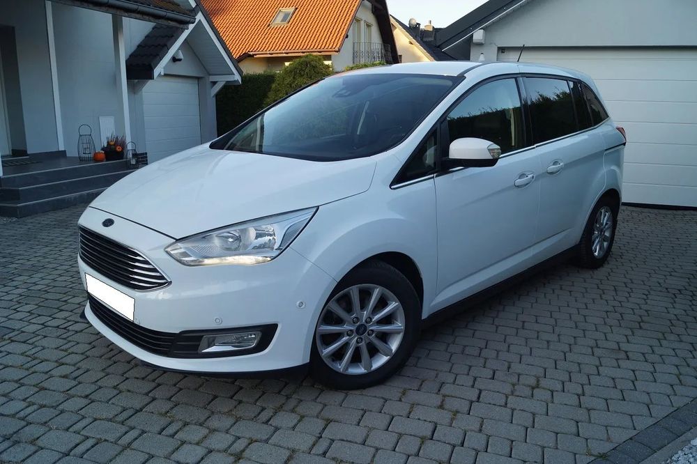 Ford Grand C-MAX TITANIUM # nawigacja # kamera # ledy # ORYGINALNY LAKIER # OPŁACONY #