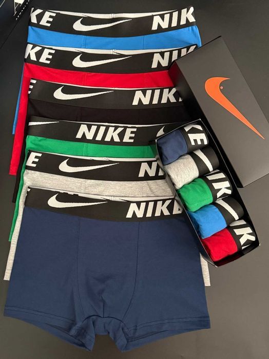Мужские трусы Найк Black|White. Чоловічі боксери, набори/набір трусів Nike