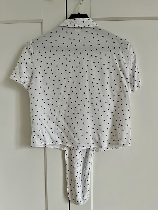 Koszula w kropki z krótkim rekawem