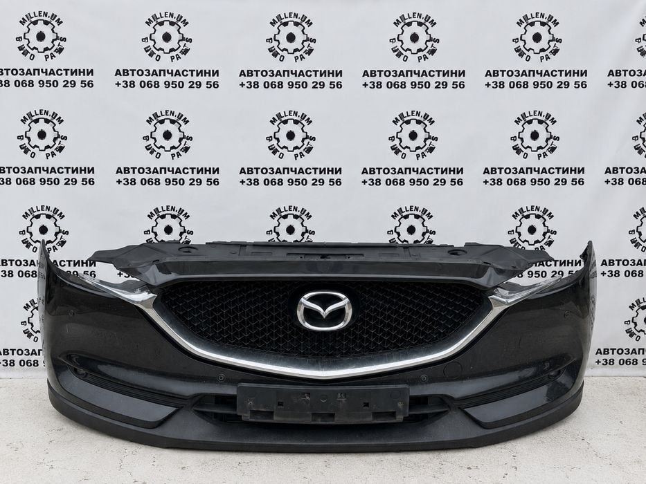Бампер mazda cx5 в зборі чорний колір в зборі
