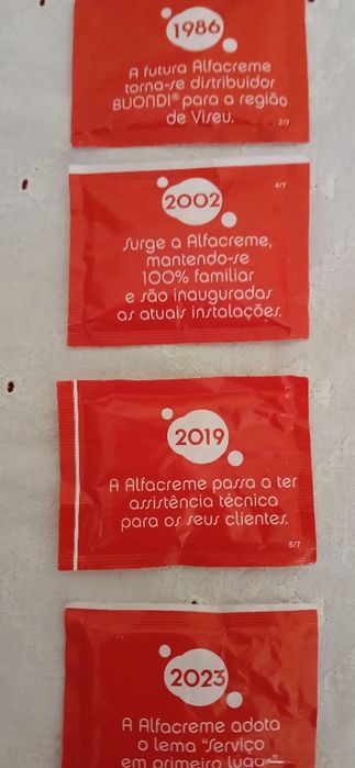 Pacotes Açúcar Buondi-Alfacreme 50 anos