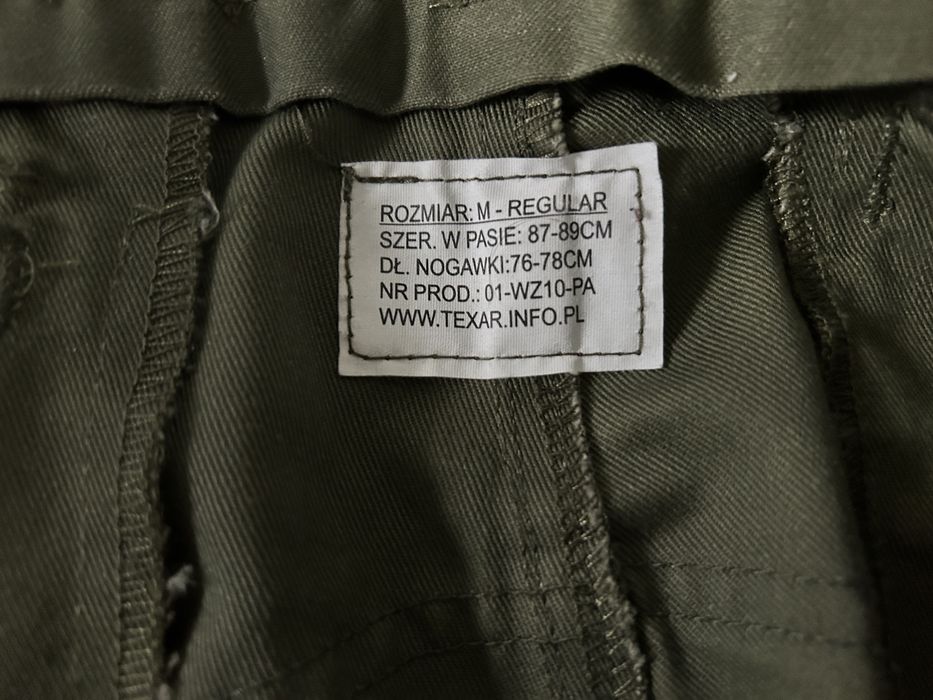Spodnie Texar WZ10 zielone, rozmiar M, taktyczne