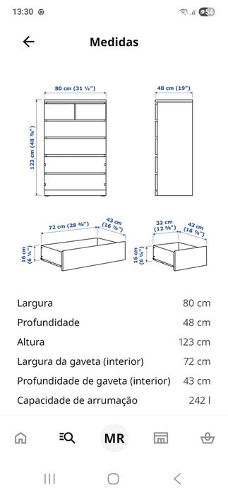 Comoda ikea MALM