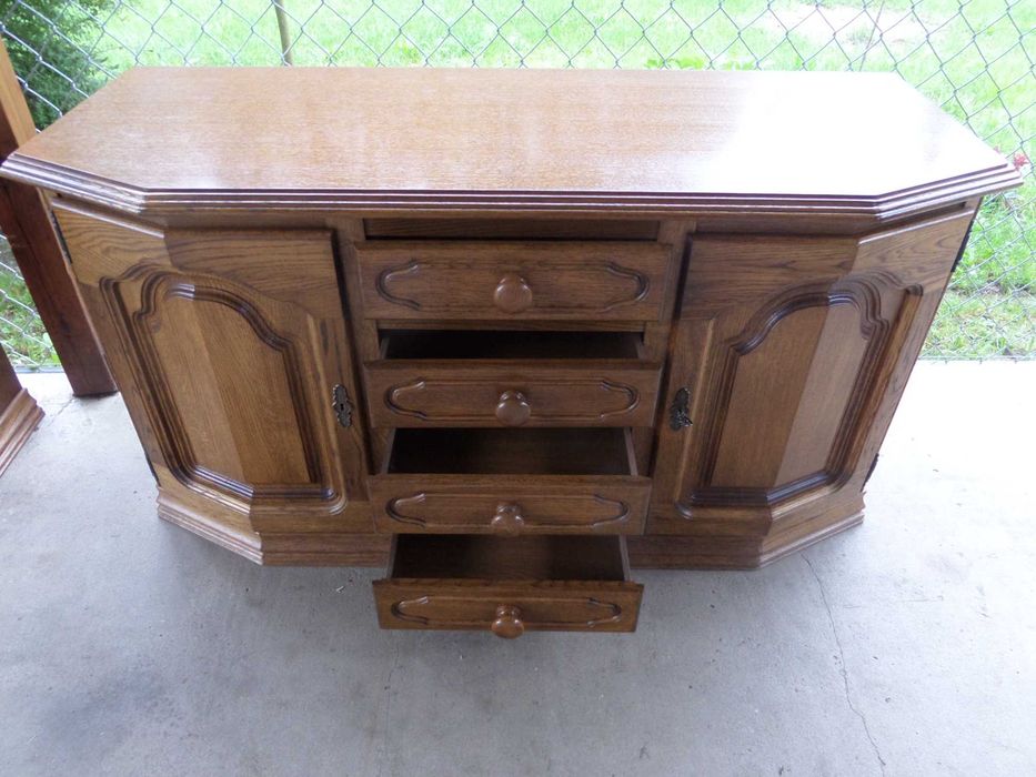 zestaw mebli FLANDERN  narożna witryna i komoda stan bdb DOWÓZ WYSYŁKA