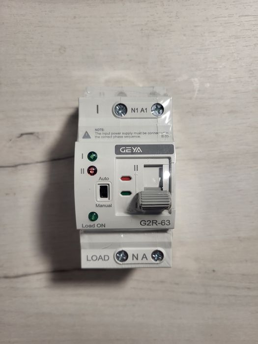 АВР GEYA G2R-63 2P 63A Автоматичне введення резерву інвертора