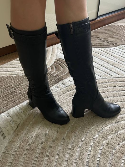 Зимові вживані чоботи,шкіряні