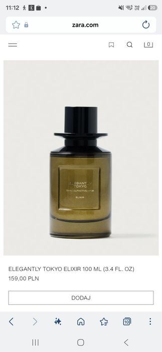 Zara Elegantly Tokyo Elixir 100 ml