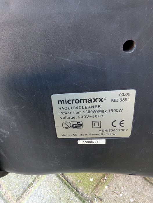 Odkurzacz micromax sprawny.