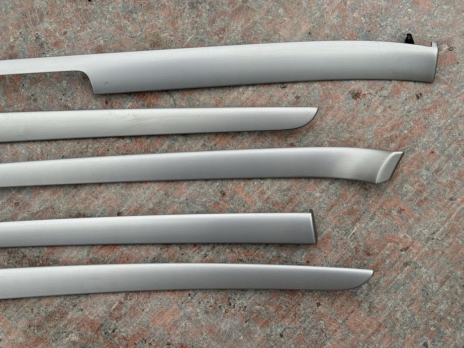 Декор салону Audi a4 b7 планки декору срібні ауді а4 б7 комплект