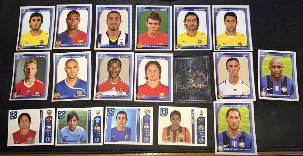 Cromos Panini Champions League 08-09 / 11-12 / Euro 2012