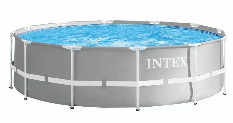 Басейн Intex 3.66 на 1.22 + драбина + пісочний фільтр 3785 л/год.