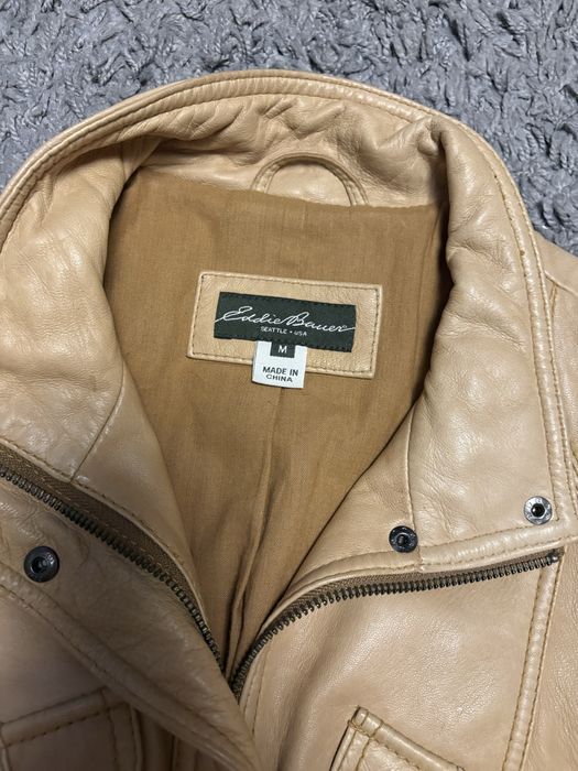 Eddie Bauer kurtka skórzana M na jesień