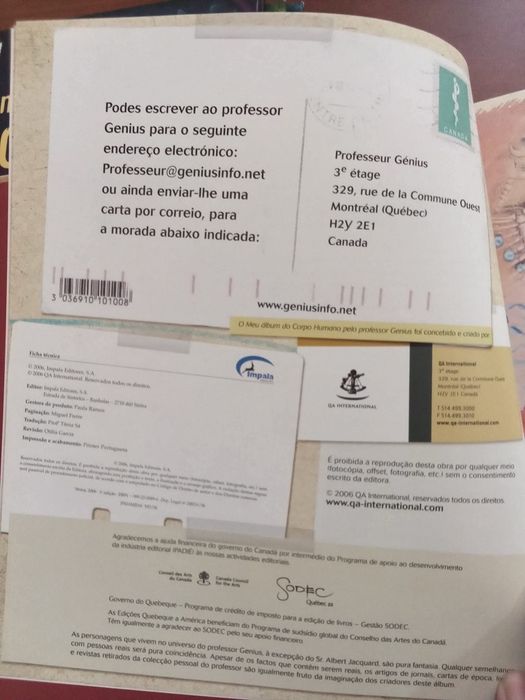 O Meu Álbum do Corpo Humano - Professor Génius