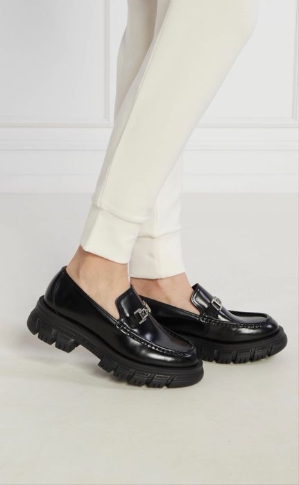 Karl Lagerfeld Loafersy czarne PRECINCT K-Link, rozmiar 38, oryginał
