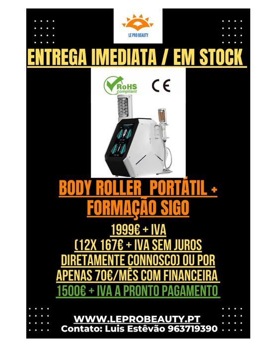 Máquina Endosferas portátil + 1 ano garantia + Curso Formação