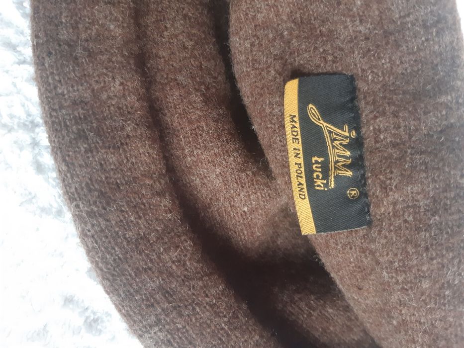 Czapka,  wełniana. Brąz.  Jmm Łucki, butik