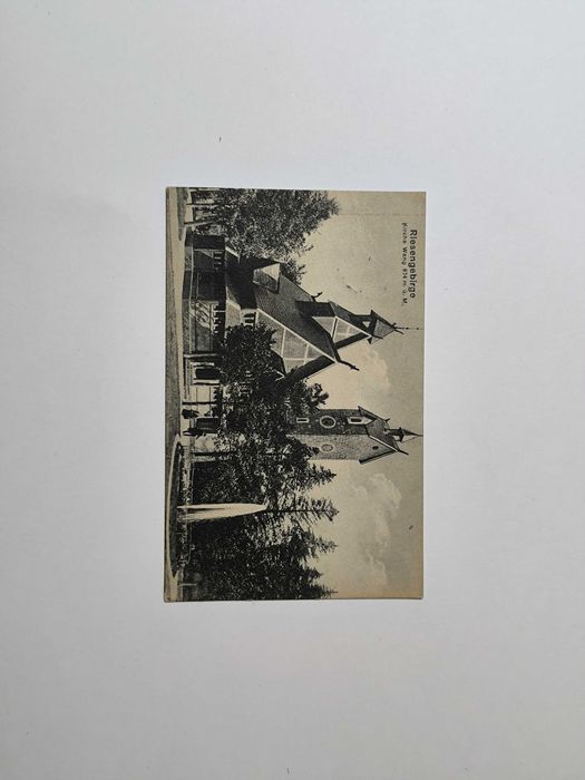 Riesengebirge Świątynia Kirche Wang - Pocztówka przedwojenna 1920!