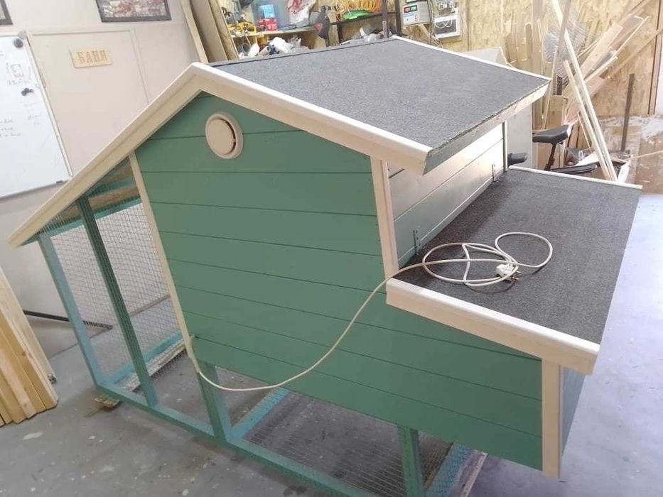 Курятник,курник на 7-10 птиц,освещене,обогрев. Доставка по Украине.
