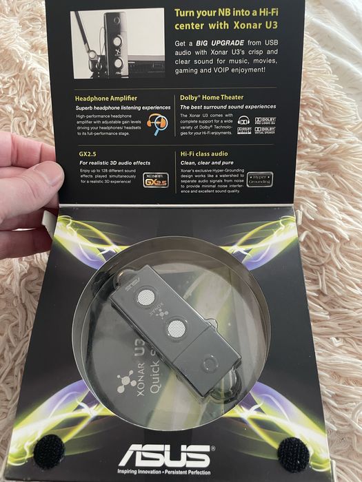 Мобільна USB-звукова карта ASUS Xonar U3.