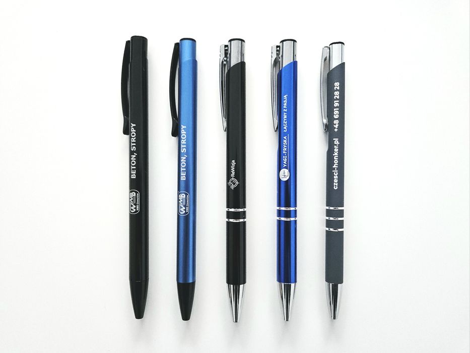 Długopis automatyczny metalowy 5 szt