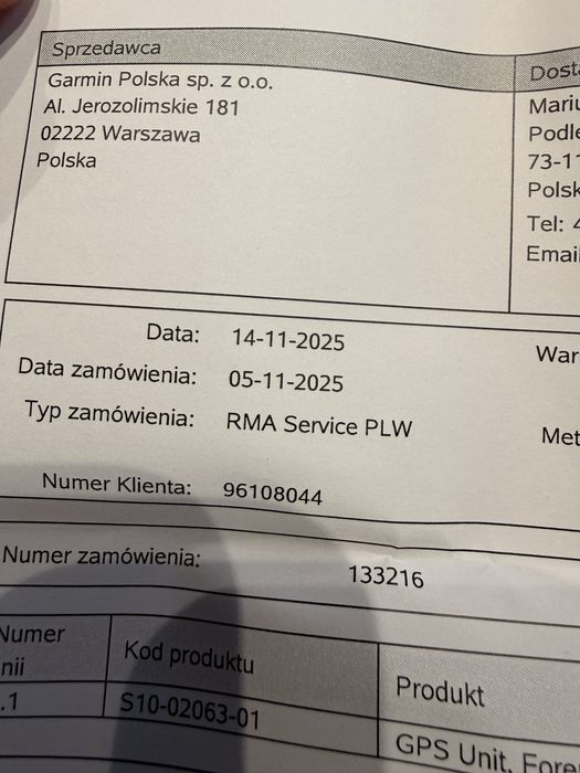 Garmin 945  forerunner . Gwarancja.