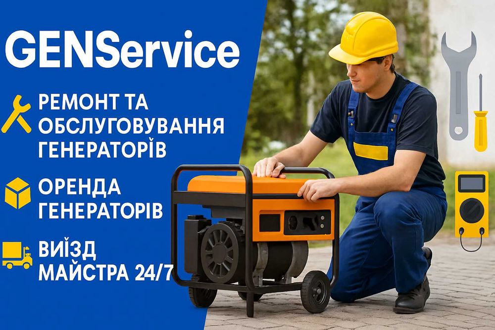 Ремонт генераторів Київ | Виїзд майстра | GENService