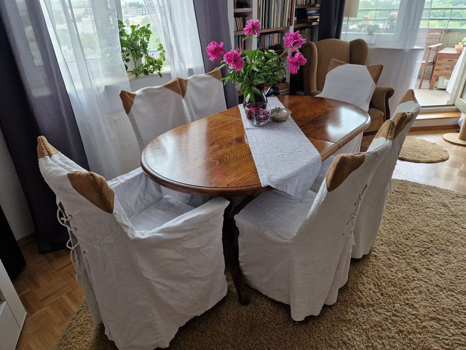 Krzesła holenderskie dębowe 6 szt.