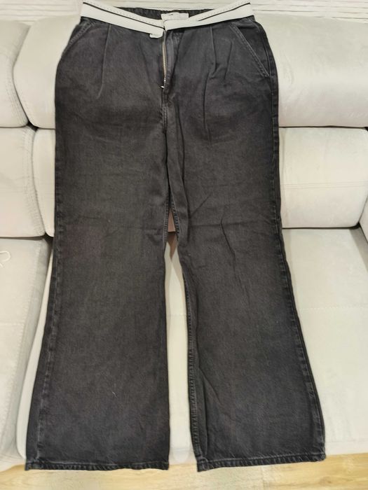 Calça Ganga Bershka Mulher - modelo largo nº38